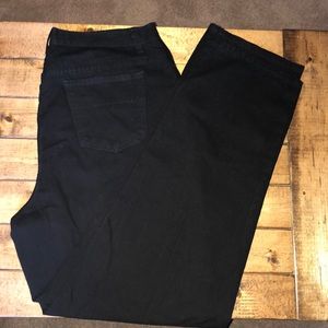 Venezia Black Easy Fit Straight Leg Jeans 20 Tall